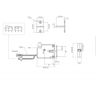 ZAMEK ELEKTROMAGNETYCZNY DT-96E MINI wersja 4050S